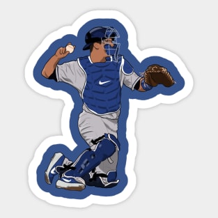 Los Angeles Dodgers STICKER - MLB Baseball LA California Cali Catcher