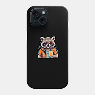 Cool Raccoon Cocktail Time Phone Case