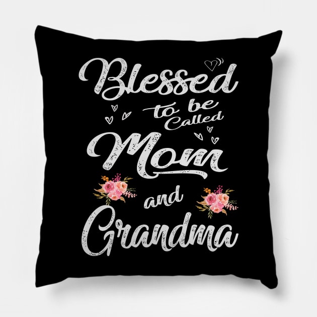 grandma blessed to be called mom and grandma Pillow by Bagshaw Gravity