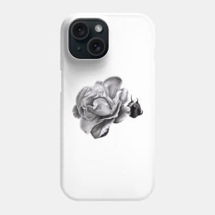 Rose in black and white Phone Case
