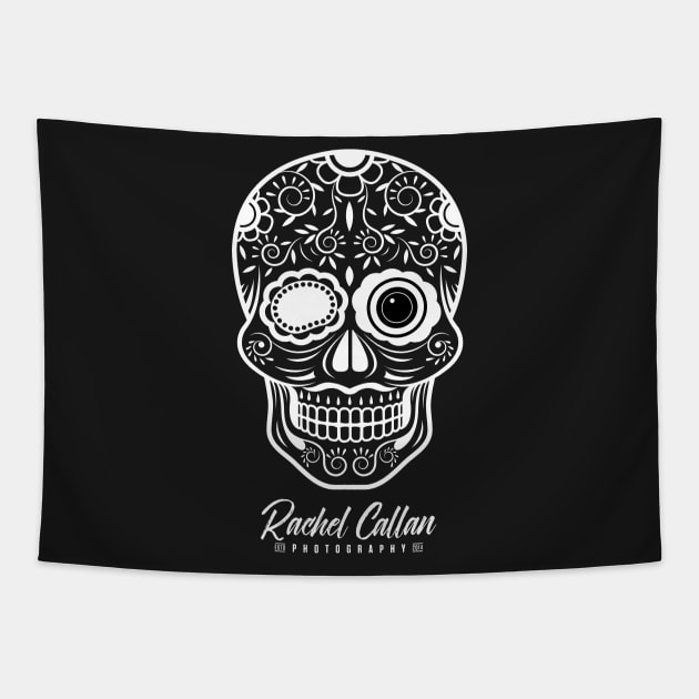 Sugar Skull Camera Tapestry by RachelCallanPhotography