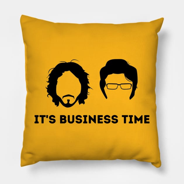 Flight of the Conchords, Business Time Pillow by Teessential