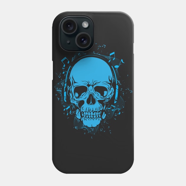 Skully Candy - Blue Phone Case by lldesigns