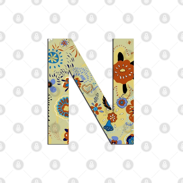 Monogram letter N by Slownessi