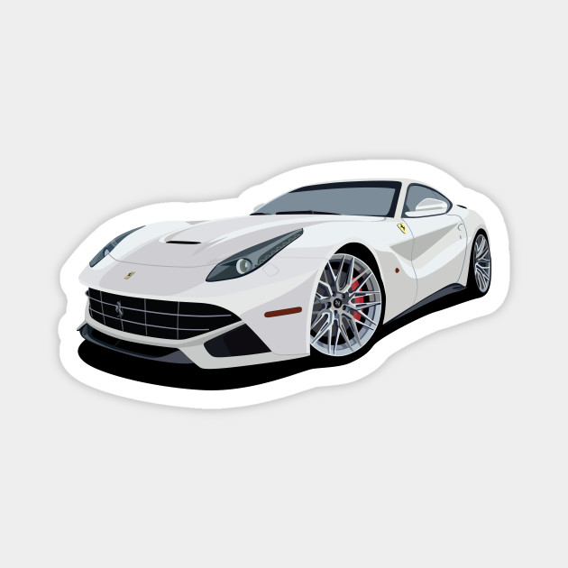 Ferrari F12 Cartoon Cartoons Magnet Teepublic Au