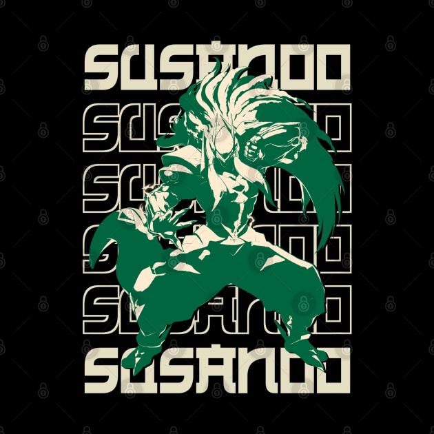 Green Susanoo text style by NekerArt