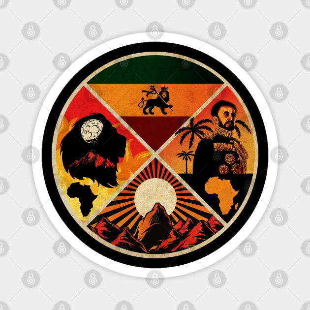 Jah Rastafari - Zion Land Magnet by CTShirts