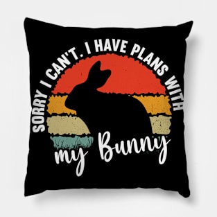 Sorry I Cant I Have Plans With My Bunny Pillow