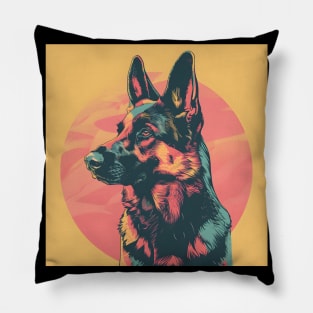 German Shorthaired Pointer in 70's Pillow