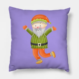 Santa claus dancing. Pillow