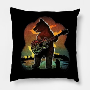 Deadhead Bear Design Pillow