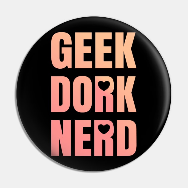 Geek Dork Nerd Pin by ArtsByNaty