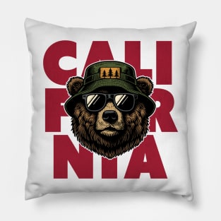 Vintage California Bear // Grunge California Lover Pillow