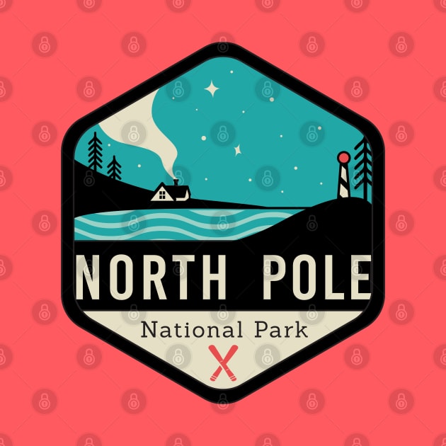 North Pole National Park Badge by CloudWalkerDesigns