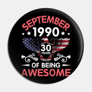 USA Eagle Was Born September 1990 Birthday 30 Years Of Being Awesome Pin