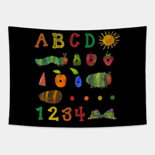 Cute  Caterpillar Transformation Back To School Tapestry