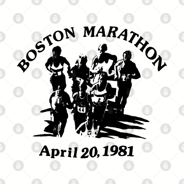 Vintage Boston marathon 1981 by APEE'666