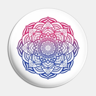 Bi Pride Mandala Pin