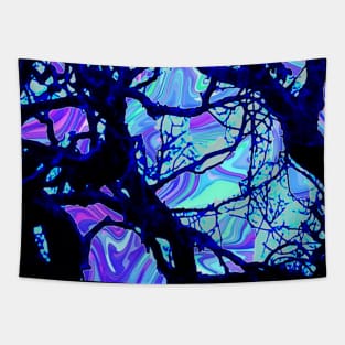 gothic Purple Tree by LowEndGraphics Tapestry