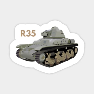 R35 WW2 French Tank Magnet