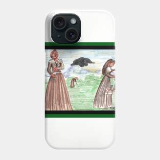 Woman Girl Cloud Lake County Candy Falling from Sky Melt Syrup Phone Case