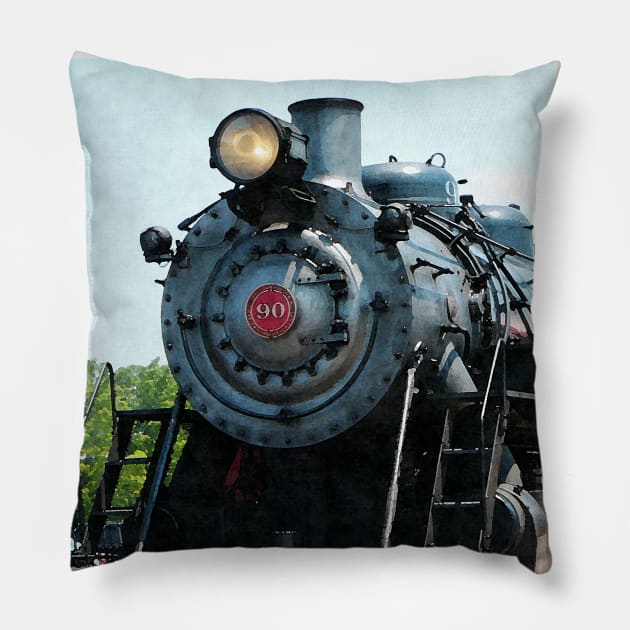 Trains - Great Western 90 Pillow by SusanSavad