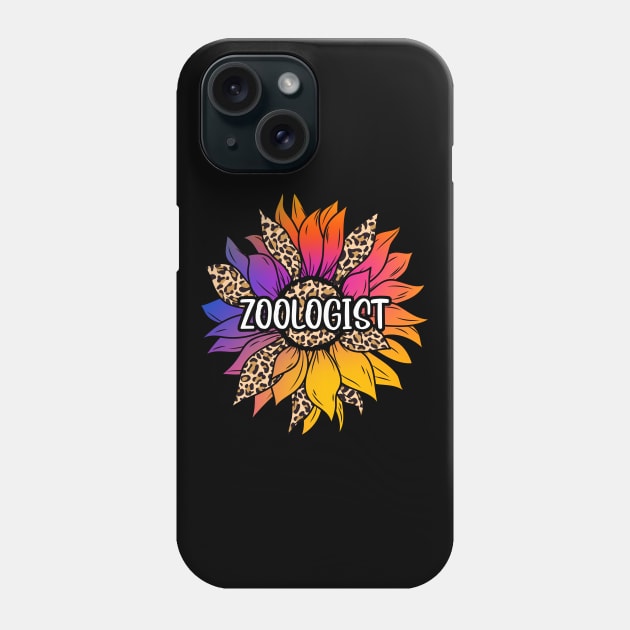 Zoologist Sunflower Phone Case by White Martian