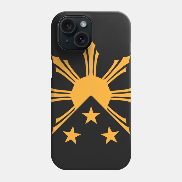 Tribal Philippines Filipino Sun and Stars Flag by AiReal Apparel Phone Case by airealapparel