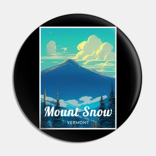 Mount Snow Vermont United States ski Pin