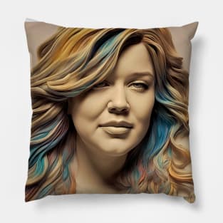 3D image of Kelly Clarkson Pillow