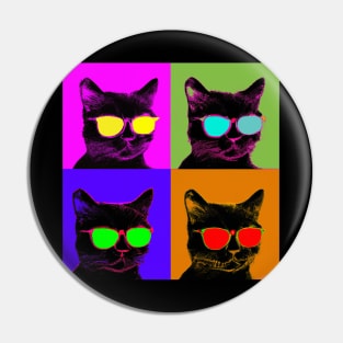 Warhol Cats Pin