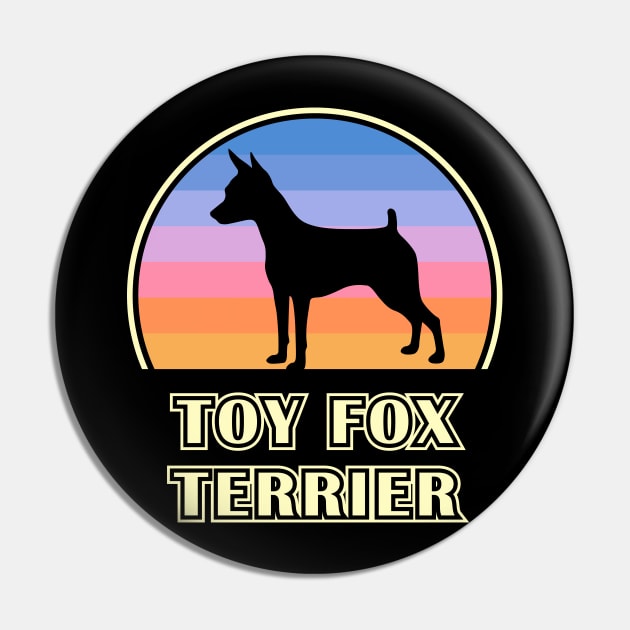 Toy Fox Terrier Vintage Sunset Dog Pin by millersye