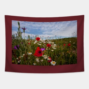 English Wild Flowers Tapestry