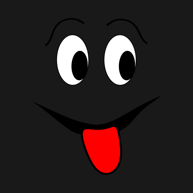 Funny face - black and red. by kerens