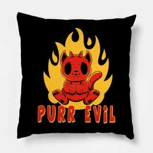 Purr Evil Pillow