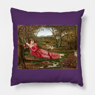 Song Without Words - John Melhuish Strudwick Pillow