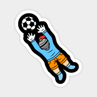 Cute cartoon knight goalkeeper Magnet