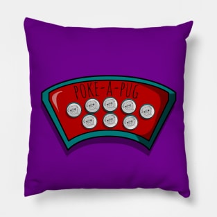 Poke-A-Pug Whack-A-Mole Game Pillow