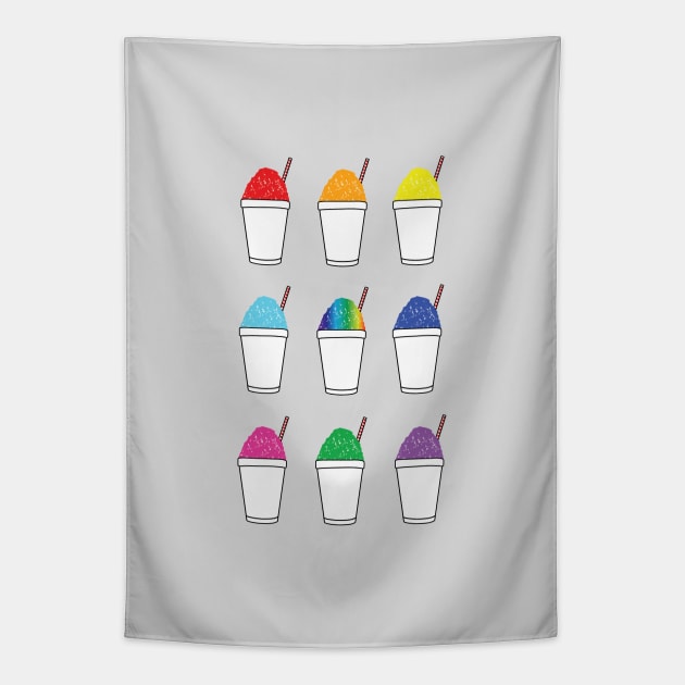 Sweet Snowballs Rainbow Colour Colorful Travel New Orleans Nola Louisiana Spring Summer Tapestry by Little Shop of Nola