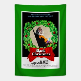 Black Christmas Classic Movie Poster Tapestry