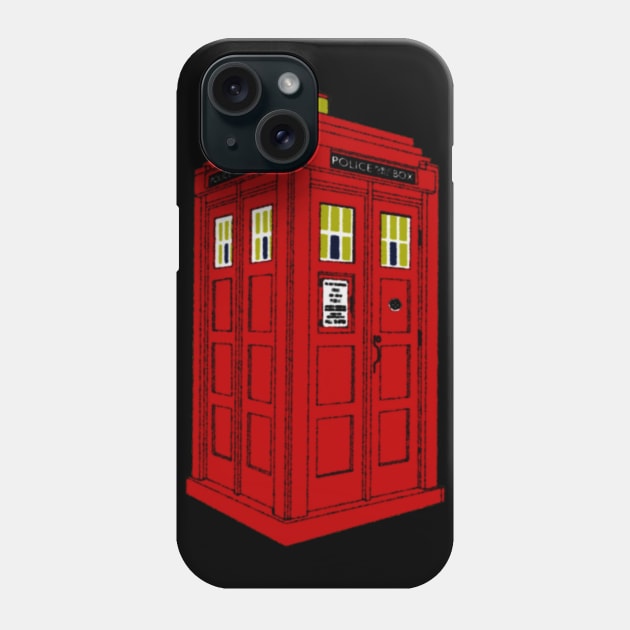 1920's Mackenzie Style Red Police Box Phone Case by J. Rufus T-Shirtery