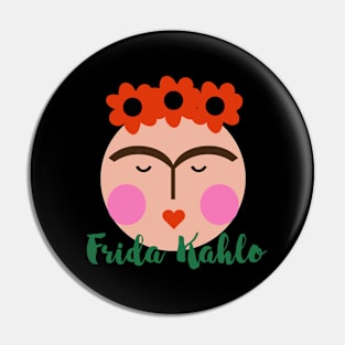 Colorful Frida kahlo portrait flowers mexican artist feminist summer vibes Pin