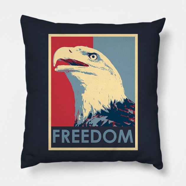 Freedom Eagle Pillow by nickbeta