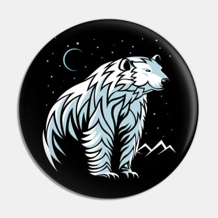 Tribal Polar Bear Pin