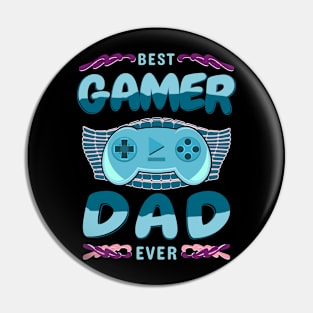 Best Gamer Dad Ever Gaming Husband Hobby Pin