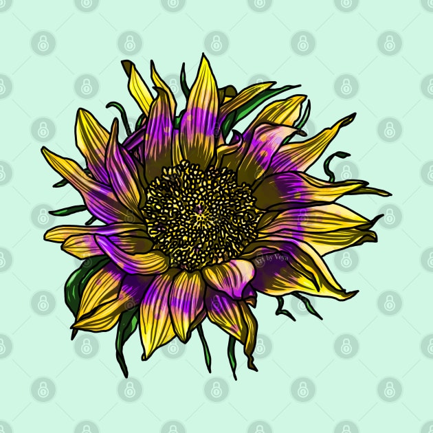 Intersex Sunflower by Art by Veya