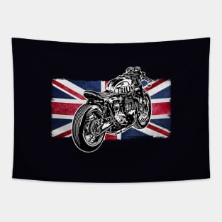 Cafe Racer Motorcycle Tapestry