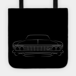 1966 Chevy Impala - front stencil, white Tote