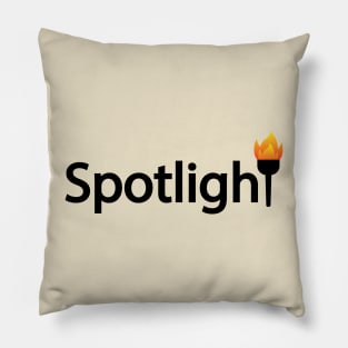 Spotlight artistic typography design Pillow