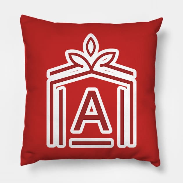 A letter Sticker logo vector design. Creative Letter A sticker design icon. Alphabet vector logo template. Pillow by AlviStudio